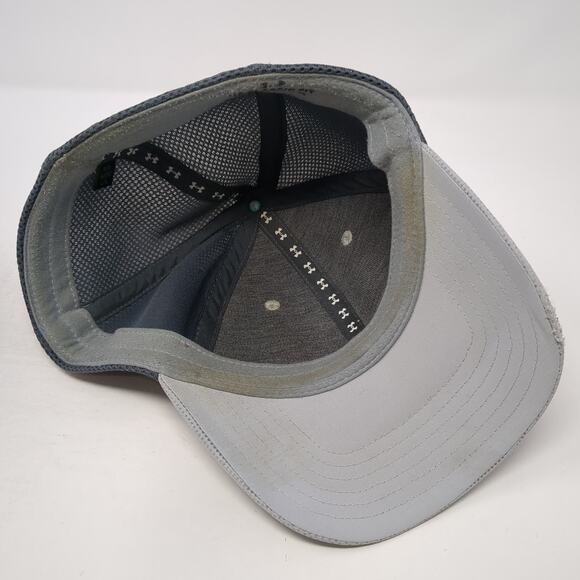 Under Armour Baseball Cap Gray XL Breathable Vented Holes 6 Panel Classic Fit - Picture 7 of 9